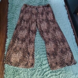 Aerie Brown Leopard Print Pajama Pants